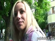 Pretty Czech Bombshell Pulled And Fucked In Public For Some Mone