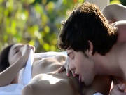 Exotic Teenie Making Love In The Gardens -3
