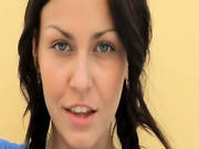 Brunet Babe In Heels Rubbing A Clit -4