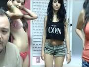 3 Hot Girls Stripping