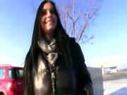 Shy Euro Bombshell Pulled In Public And Fucked To Get Some Money