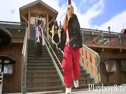 Group Of Babes Try Out Nude Boarding And Kooter Kiting