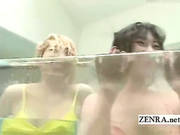 Subtitled Japanese Group Skinny Dipping Striptease