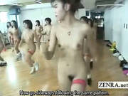 Subtitled Bizarre Japanese Nudist Group Aerobics Class