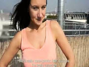 Busty Eurobabe Fucked On Roofdeck In Exchange For Cash