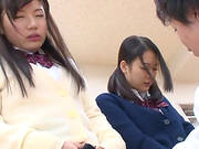 Cock Sharing With Two Horny Japanese Hot Ass Porn Sweethearts