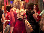 Randy Cock Sucking Babes In The Club Having A Party
