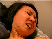Asian Bitch Betty Gets Her Crotch Licked By A Horny Bald Guy