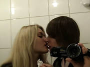 Hot And Sexy Couple Fucking Heavily In The Public Restroom