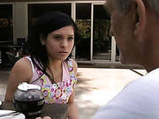 Teen Miho Encourage Sad Oldman With Fuck