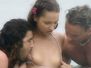 Sabrina Sweet Double Penetration Beach Party