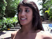 Sexy Amateur Latina Gets A Face Full Of Cum