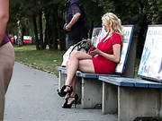 Bus Stop Babe Gives Killer Blowjobs