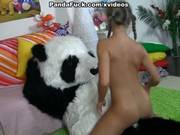 Blonde With Pigtails Began To Play With A 