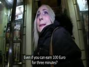 Blonde Fucks Huge Dick In Public For Money