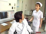 Hardcore Fucking Asian Nurse Enjoys Group Action With Hardcore Action