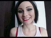 Short Haired Brunette Getting It In All Holes