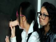 Slimed Gloryhole Bukkake Lesbians