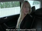Blonde Russian Hottie Fucked In Fake Cab