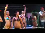 Playful Teen And Her Friends Shaking Their Asses