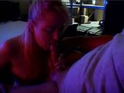 Genivieve Sucks A Cock And Receives A Shower Of Sperm