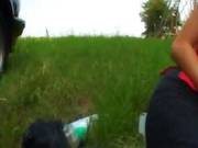 Lusty Blonde  Girl Gets Drilled By A Black Cock.