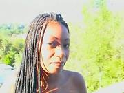 Ebony Centerfold Gets White Ejaculate On Her Face