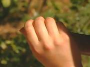 Sizzling Hot Giada And Nasty Boy Enzo Pumping Outdoors
