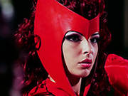 Kinky Red Haired Babe In Latex Suit Brooklyn Sucks Staff Penis Of Her Freak