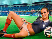 Long Haired Lusty Bitch Fingerfucks Her Kitty In The Mid Of Foot Ball Field