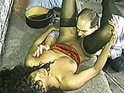 Black Prison Slut Mariah Gives Deepthroat Blowjob To Police Officer