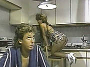 Two Kinky House Wives Masturbating Each Others Pussies On A Kitchen Table