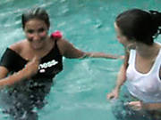 Two Dirty Minded Pals Are Gonna Lick Hot Kitties Of Each Other After Swimming