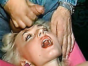 Raunchy Slut Gets Her Face Glazed In Jizz While Playing With Her Pussy