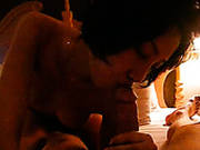 Hot Blooded Asian Harlot Blows Massive Penis Ardently