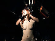 Naughty Redhead Linda Gives Hot Blowjob To Her Bondage Master