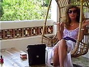 Curly Haired Voracious Cougar In Sunglasses Blows Hard Sausage With Passion Outdoors
