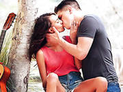 Gorgeous Brunette Girl Janice Griffith Rides Dick In Cowgirl Position