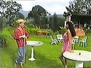 Lusty Black Haired Wifey Seduces Her Hungry Mexican Hubbdy Outdoors
