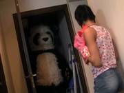Young Girl Sucks A Huge Black Dick Toy Panda