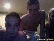 Girl Lets Two Guys Fuck Her