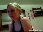 Blonde Teen Katy Finger Bang