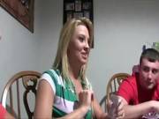 Lesbo Teens Strip Poker