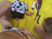 2 Hot Teens Take On Younger Guy Handjob Outside
1600