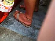 Candid Flip Flop Feet
700