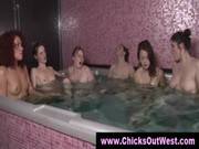 Aussie Group Of Hotties In Jazcuzzi