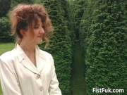 Brunette Mature Whore Fucked On Terrace