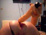 Crossdresser In Stockings With Dildo
100