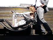 Hot Milf In Silver Thigh Boots Does Public Charity Bj