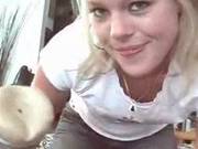 Sweet Blond Uses Fleshlight On Her Man